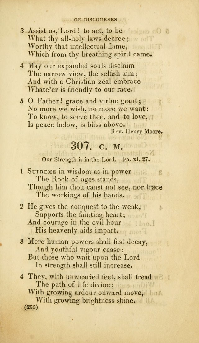 A Collection of Psalms and Hymns, for Social and Private Worship (Rev. ed.  with supplement) page 256