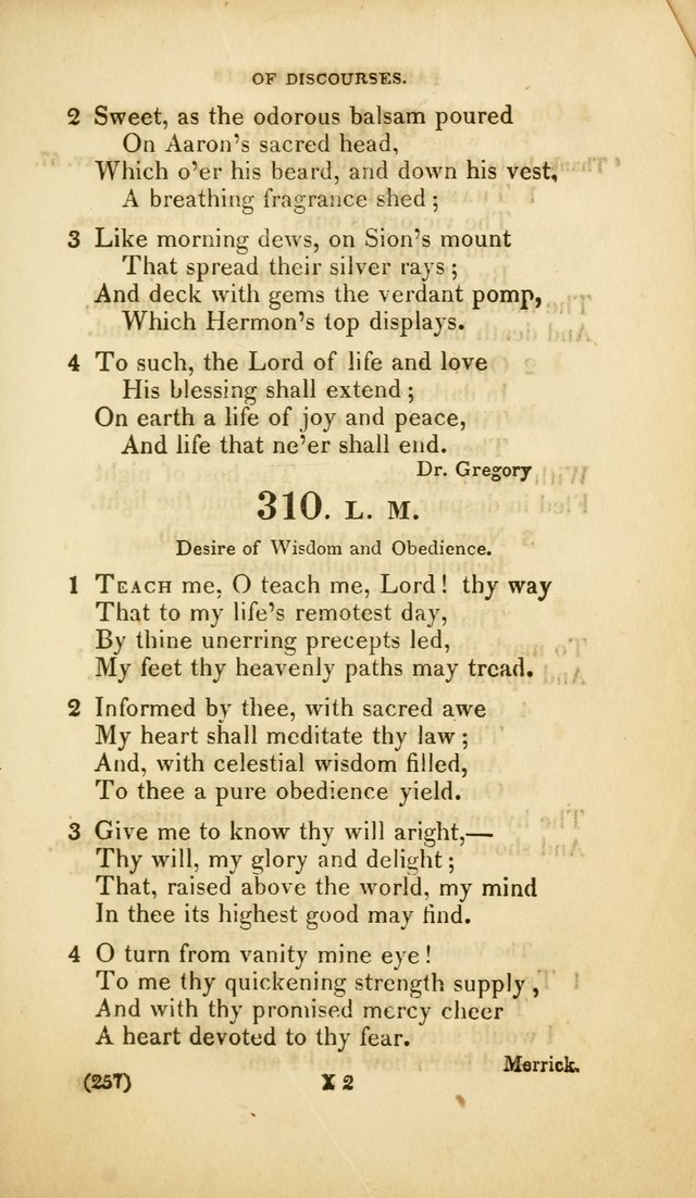 A Collection of Psalms and Hymns, for Social and Private Worship (Rev. ed.  with supplement) page 258