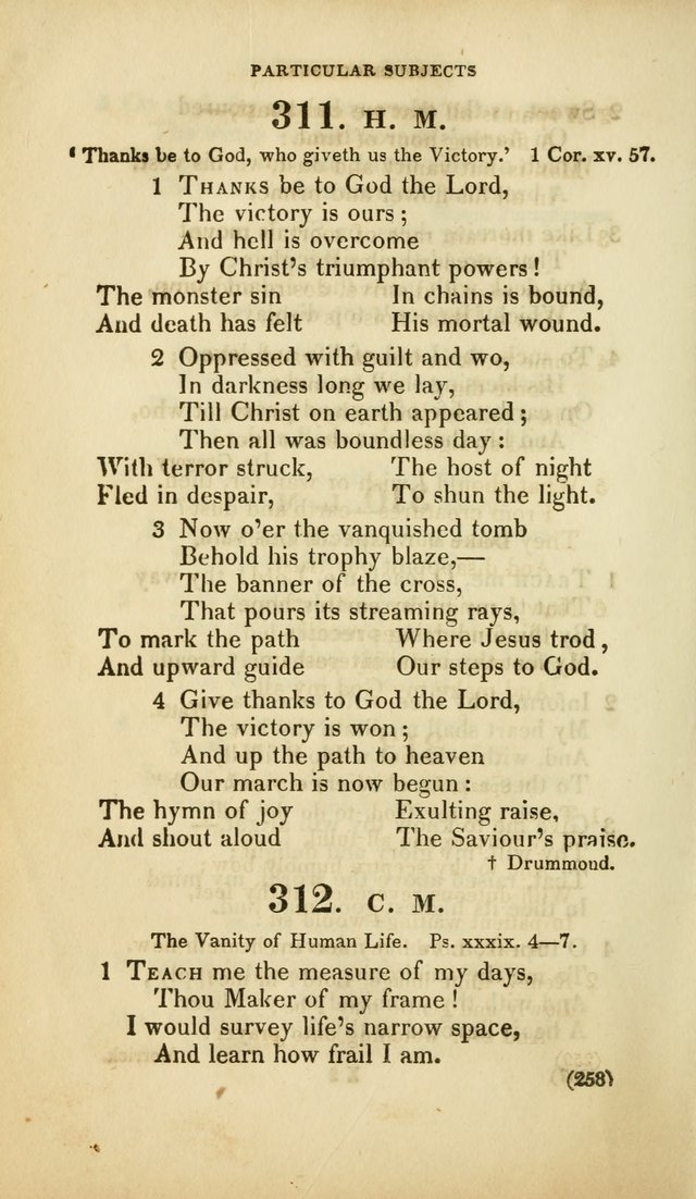 A Collection of Psalms and Hymns, for Social and Private Worship (Rev. ed.  with supplement) page 259