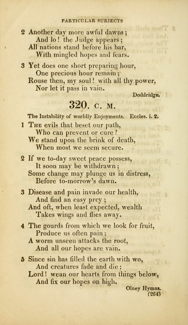 A Collection of Psalms and Hymns, for Social and Private Worship (Rev. ed.  with supplement) page 265