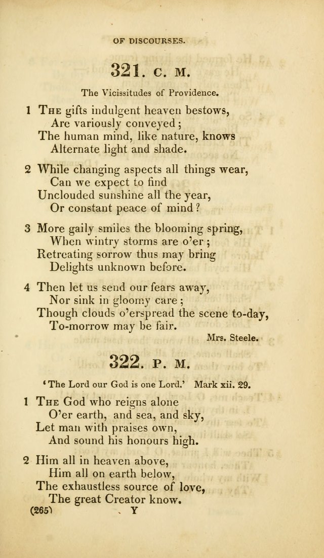 A Collection of Psalms and Hymns, for Social and Private Worship (Rev. ed.  with supplement) page 266