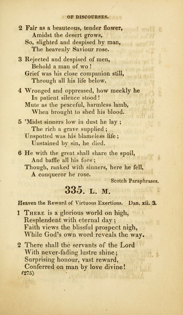 A Collection of Psalms and Hymns, for Social and Private Worship (Rev. ed.  with supplement) page 276