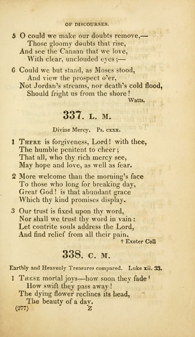 A Collection of Psalms and Hymns, for Social and Private Worship (Rev. ed.  with supplement) page 278