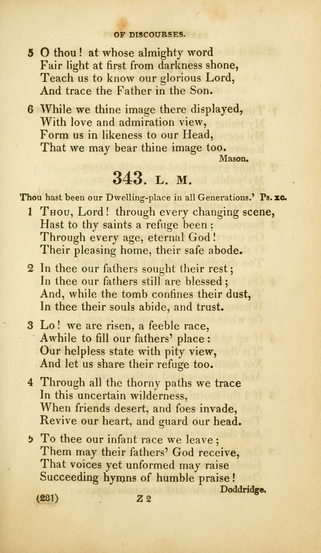 A Collection of Psalms and Hymns, for Social and Private Worship (Rev. ed.  with supplement) page 282