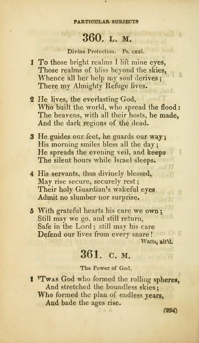 A Collection of Psalms and Hymns, for Social and Private Worship (Rev. ed.  with supplement) page 295