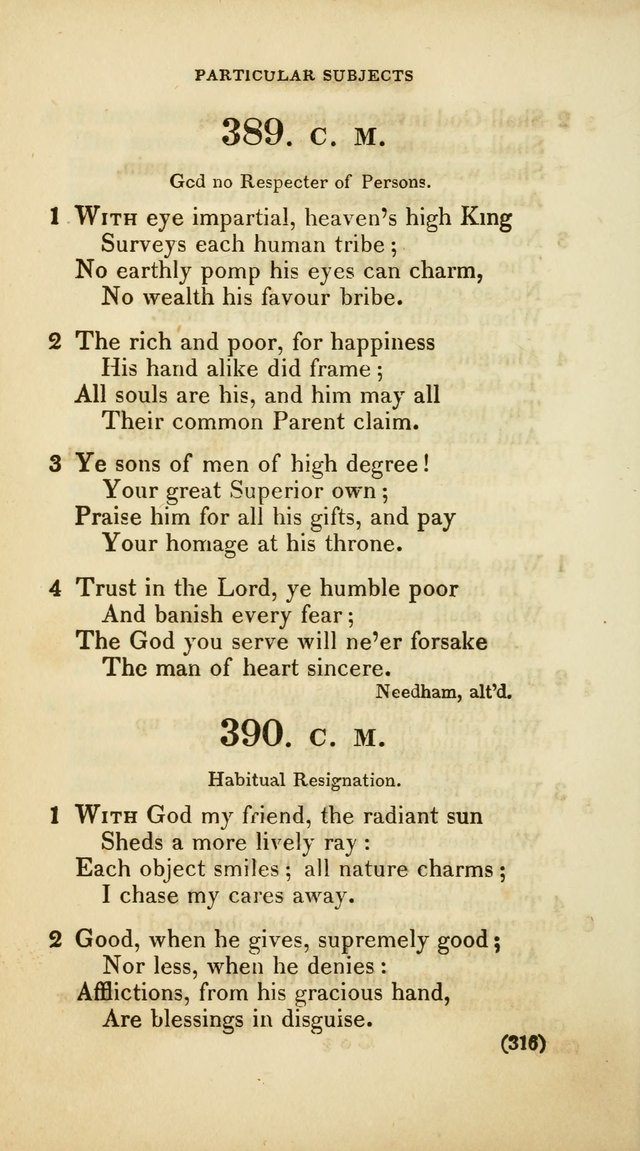 A Collection of Psalms and Hymns, for Social and Private Worship (Rev. ed.  with supplement) page 317