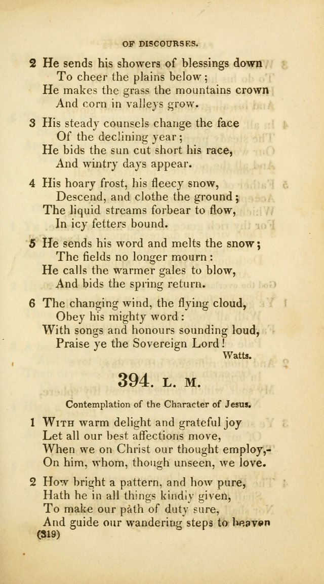 A Collection of Psalms and Hymns, for Social and Private Worship (Rev. ed.  with supplement) page 320