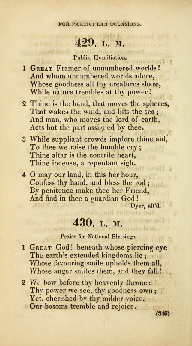 A Collection of Psalms and Hymns, for Social and Private Worship (Rev. ed.  with supplement) page 347