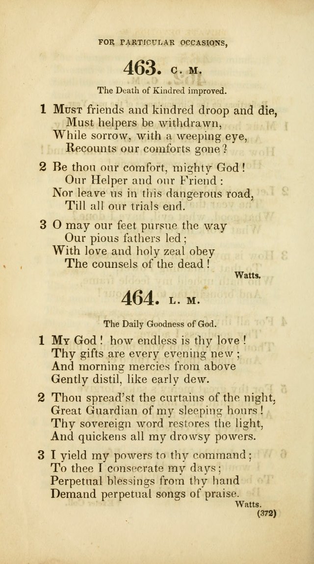 A Collection of Psalms and Hymns, for Social and Private Worship (Rev. ed.  with supplement) page 373