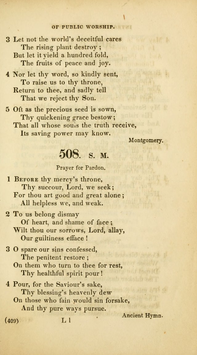 A Collection of Psalms and Hymns, for Social and Private Worship (Rev. ed.  with supplement) page 410