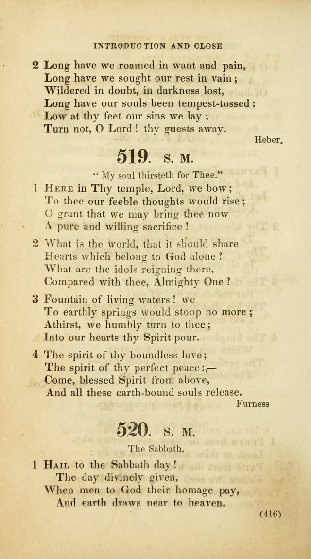 A Collection of Psalms and Hymns, for Social and Private Worship (Rev. ed.  with supplement) page 417