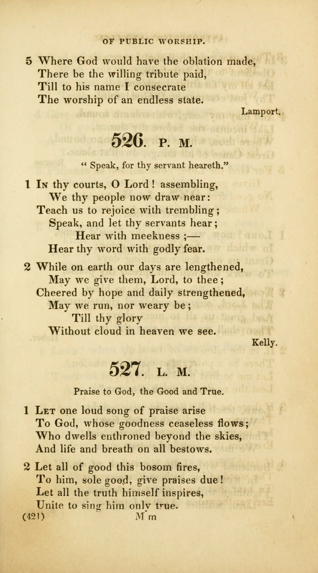 A Collection of Psalms and Hymns, for Social and Private Worship (Rev. ed.  with supplement) page 422