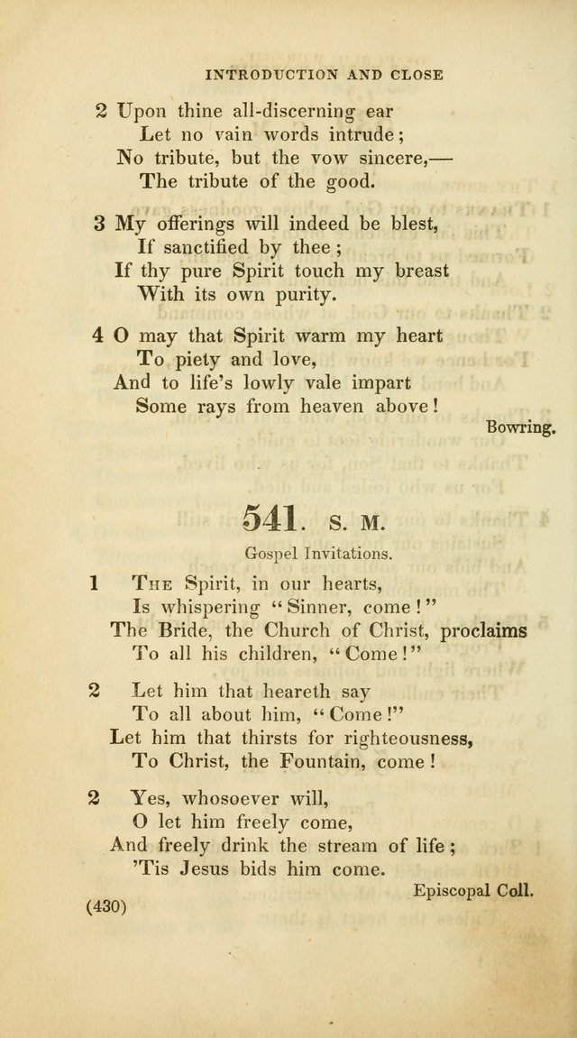A Collection of Psalms and Hymns, for Social and Private Worship (Rev. ed.  with supplement) page 431