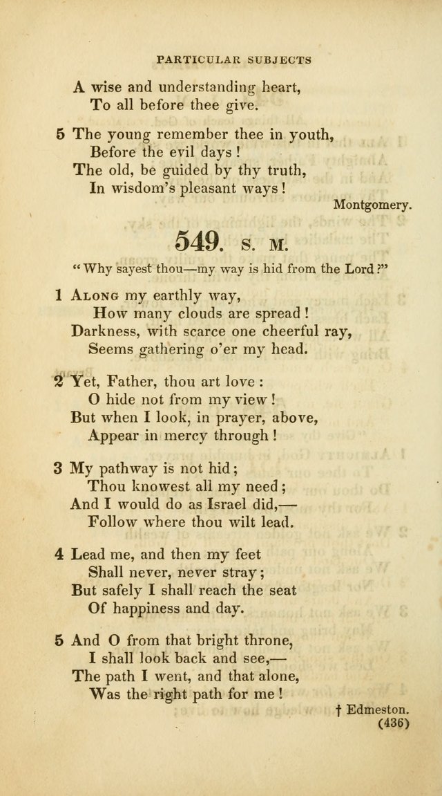 A Collection of Psalms and Hymns, for Social and Private Worship (Rev. ed.  with supplement) page 437