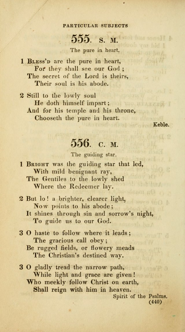 A Collection of Psalms and Hymns, for Social and Private Worship (Rev. ed.  with supplement) page 441