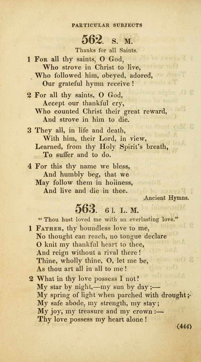 A Collection of Psalms and Hymns, for Social and Private Worship (Rev. ed.  with supplement) page 445