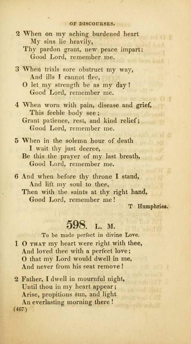 A Collection of Psalms and Hymns, for Social and Private Worship (Rev. ed.  with supplement) page 468