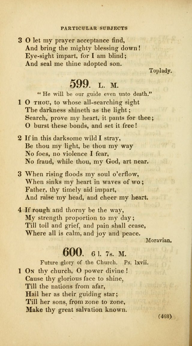 A Collection of Psalms and Hymns, for Social and Private Worship (Rev. ed.  with supplement) page 469
