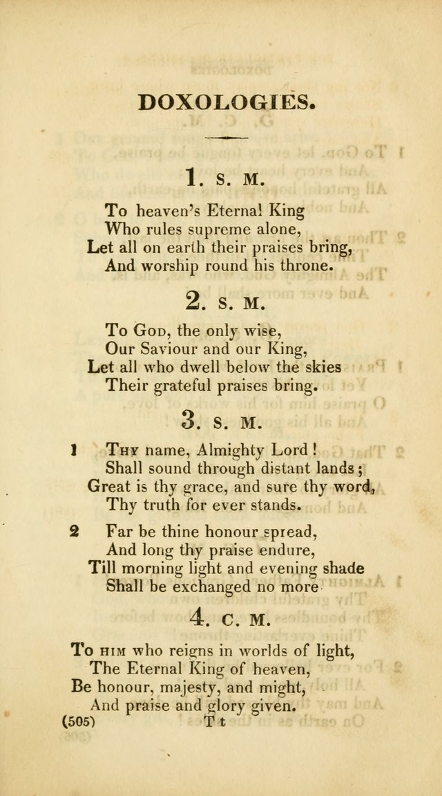 A Collection of Psalms and Hymns, for Social and Private Worship (Rev. ed.  with supplement) page 506