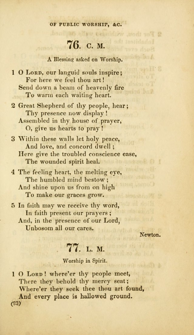 A Collection of Psalms and Hymns, for Social and Private Worship (Rev. ed.  with supplement) page 84