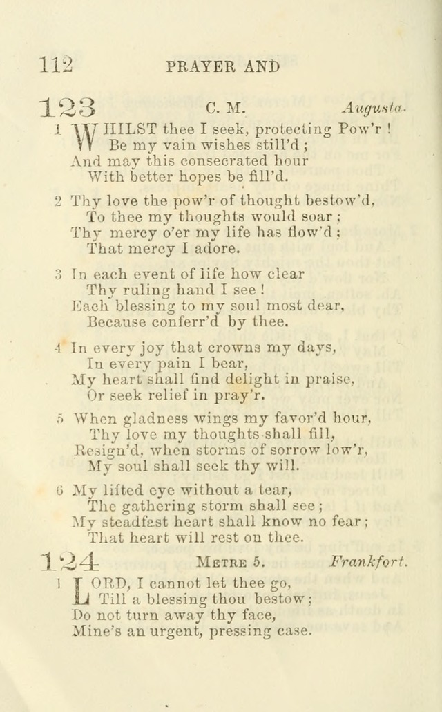 A Collection of Psalms, Hymns, and Spiritual Songs: suited to the various occasions of public worship and private devotion of the church of Christ: with an appendix of  German hymns page 110