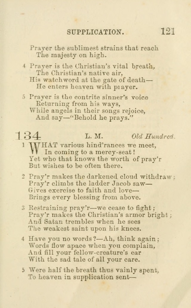 A Collection of Psalms, Hymns, and Spiritual Songs: suited to the various occasions of public worship and private devotion of the church of Christ: with an appendix of  German hymns page 119