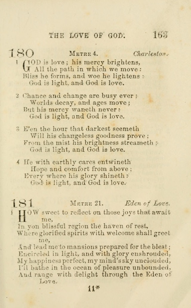 A Collection of Psalms, Hymns, and Spiritual Songs: suited to the various occasions of public worship and private devotion of the church of Christ: with an appendix of  German hymns page 161