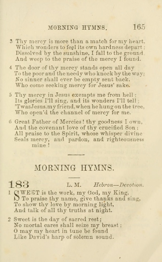 A Collection of Psalms, Hymns, and Spiritual Songs: suited to the various occasions of public worship and private devotion of the church of Christ: with an appendix of  German hymns page 163