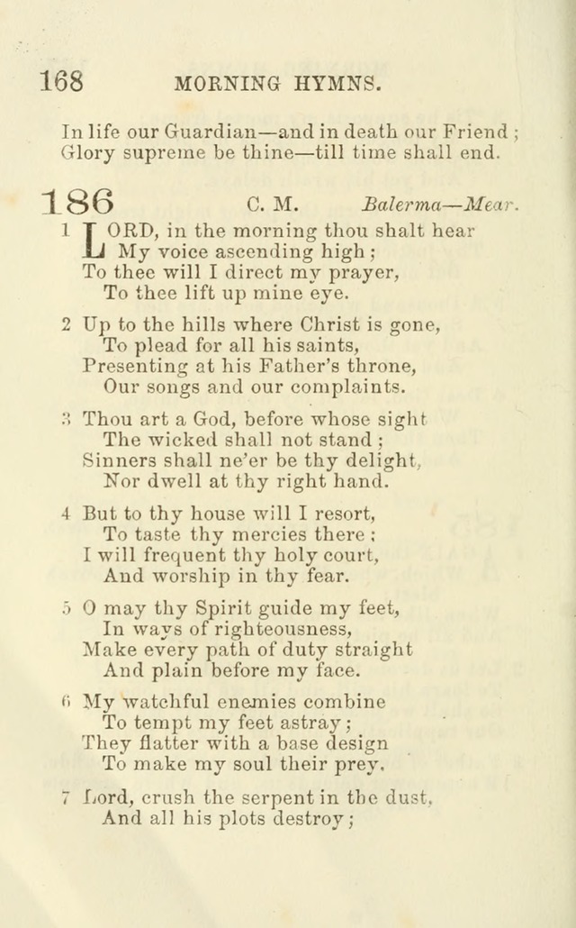 A Collection of Psalms, Hymns, and Spiritual Songs: suited to the various occasions of public worship and private devotion of the church of Christ: with an appendix of  German hymns page 166