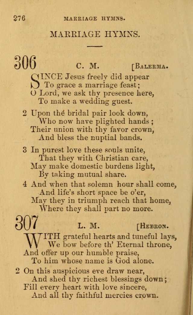 A Collection of Psalms, Hymns, and Spiritual Songs: suited to the various occasions of public worship and private devotion, of the church of Christ (6th ed.) page 276