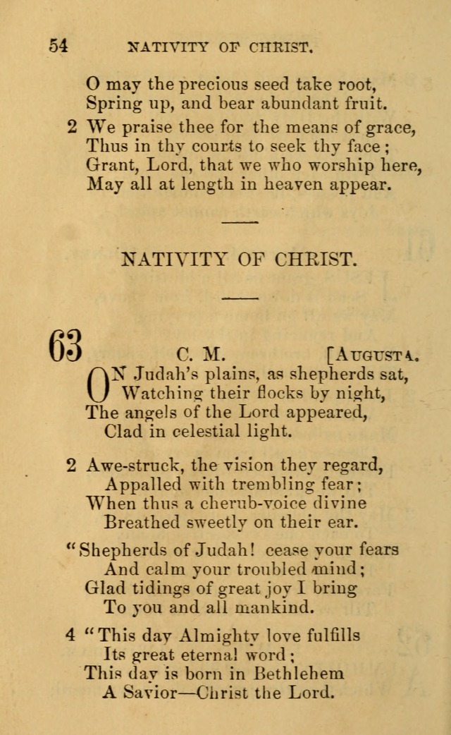 A Collection of Psalms, Hymns, and Spiritual Songs: suited to the various occasions of public worship and private devotion, of the church of Christ (6th ed.) page 54