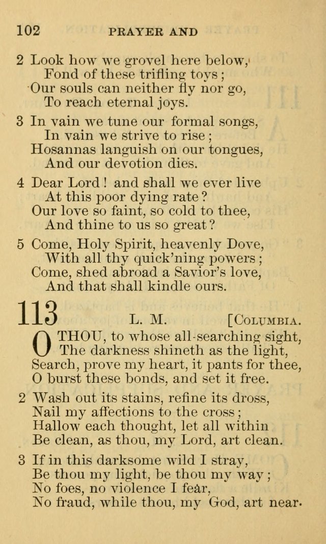 A Collection of Psalms and Hymns: suited to the various occasions of public worship and private devotion page 102