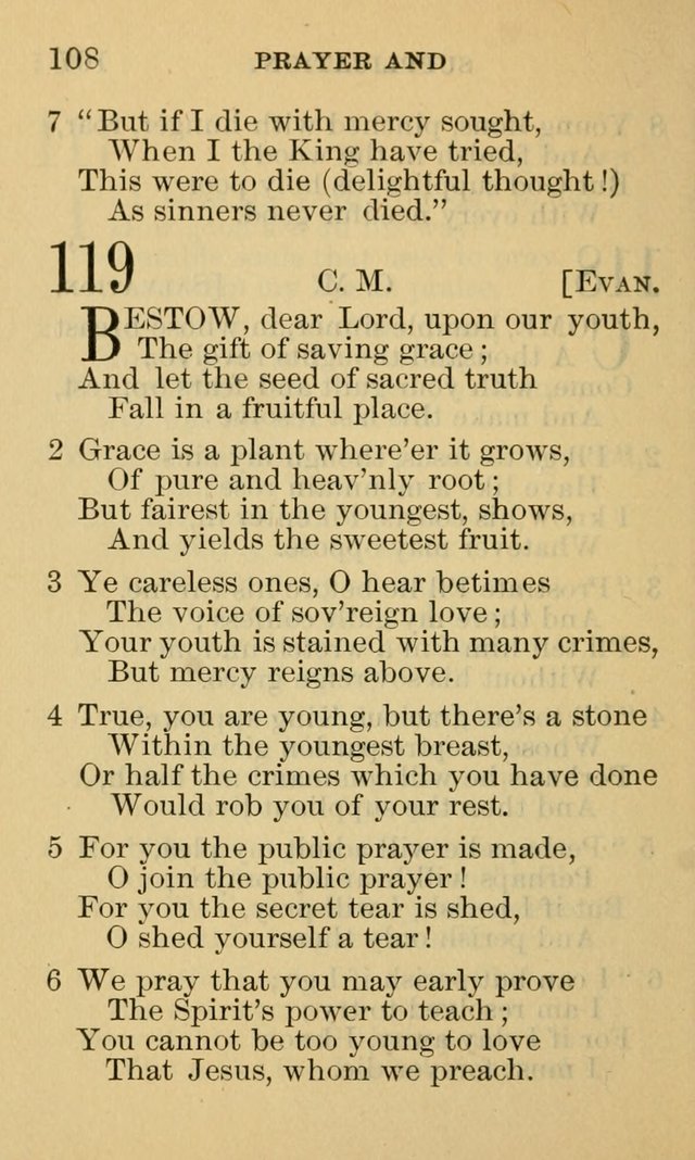 A Collection of Psalms and Hymns: suited to the various occasions of public worship and private devotion page 108