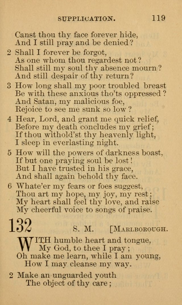 A Collection of Psalms and Hymns: suited to the various occasions of public worship and private devotion page 119