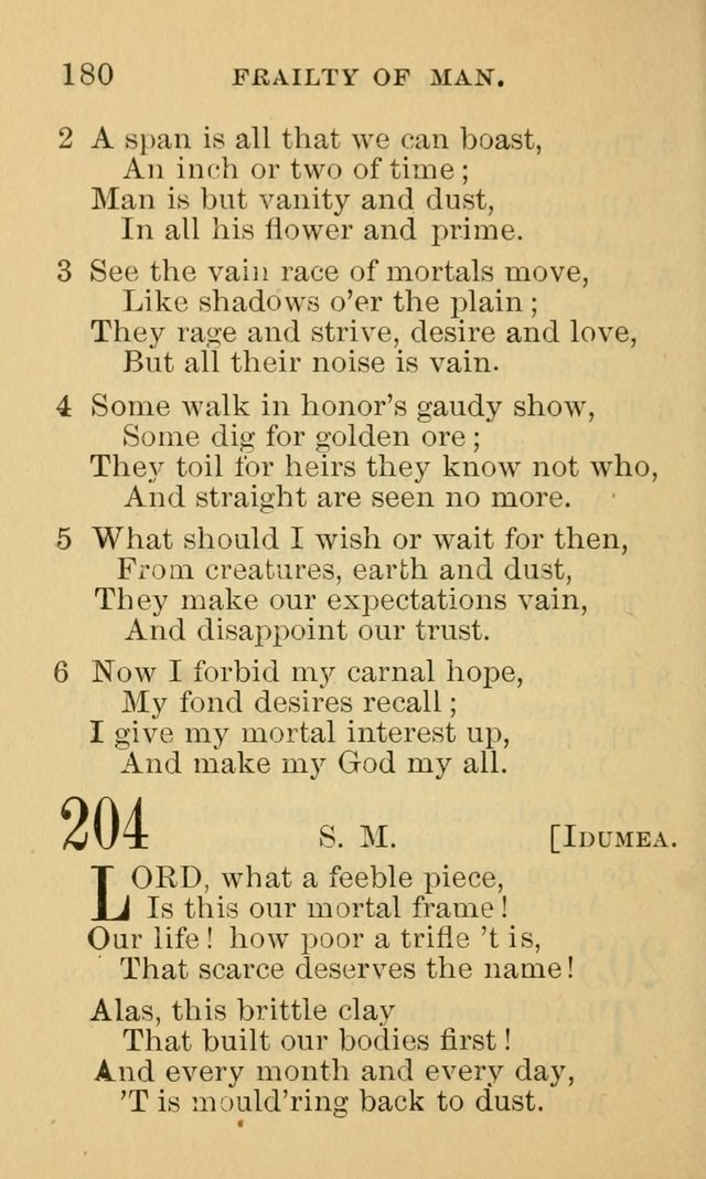 A Collection of Psalms and Hymns: suited to the various occasions of public worship and private devotion page 180