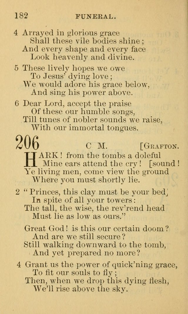 A Collection of Psalms and Hymns: suited to the various occasions of public worship and private devotion page 182