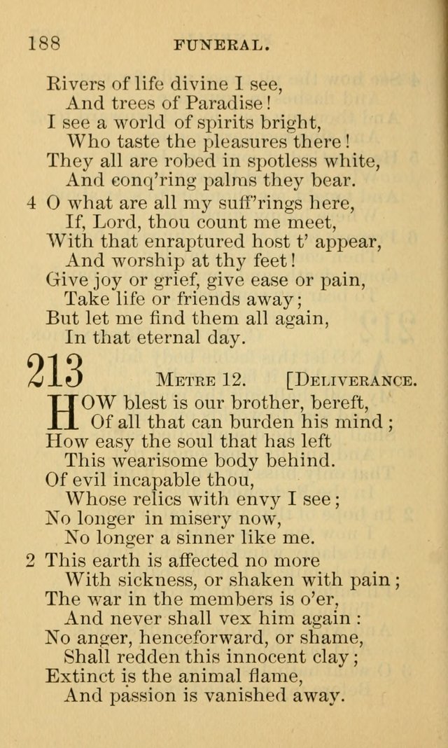 A Collection of Psalms and Hymns: suited to the various occasions of public worship and private devotion page 188