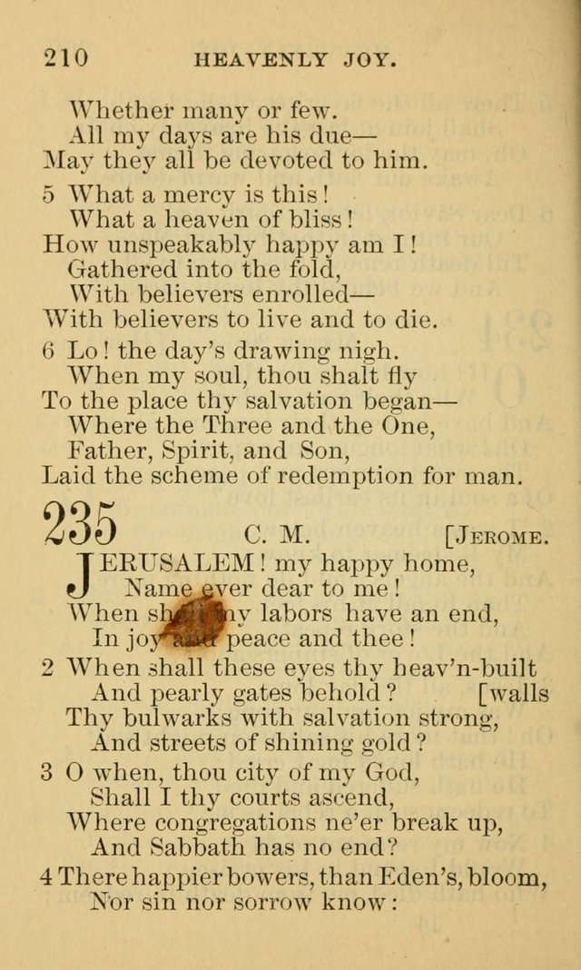 A Collection of Psalms and Hymns: suited to the various occasions of public worship and private devotion page 210