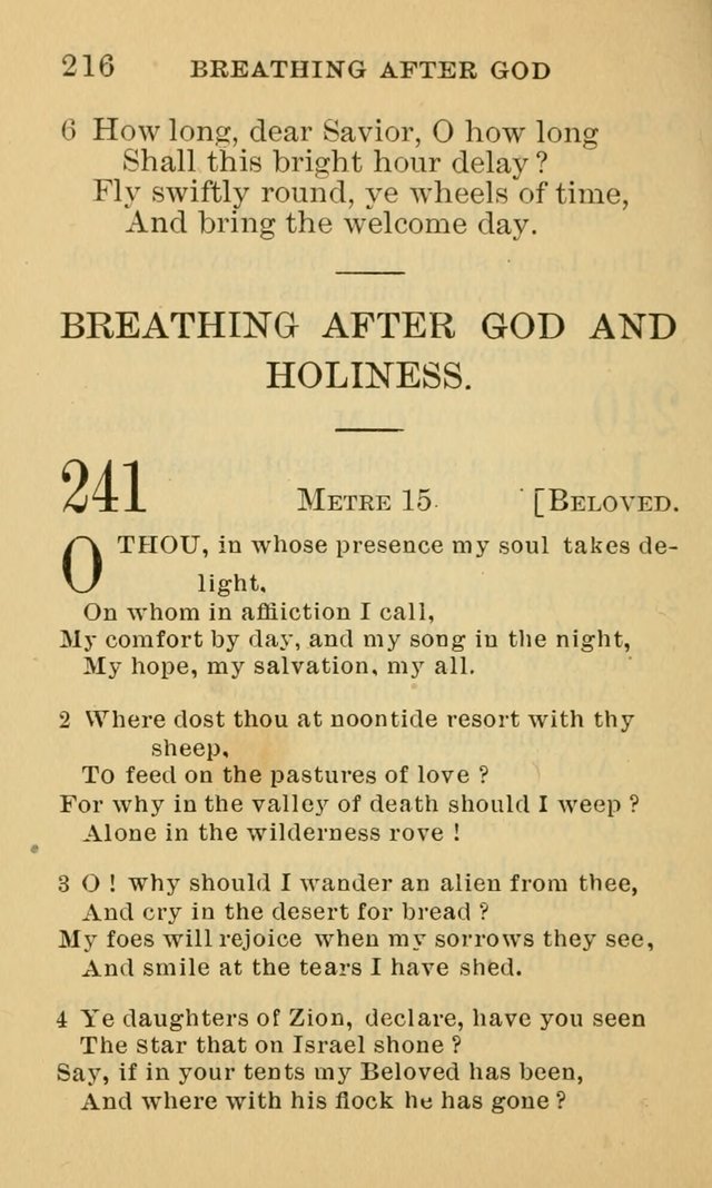 A Collection of Psalms and Hymns: suited to the various occasions of public worship and private devotion page 216