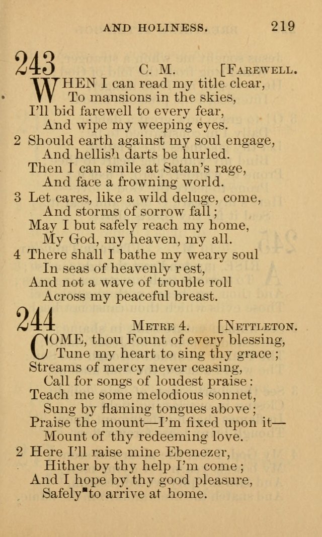 A Collection of Psalms and Hymns: suited to the various occasions of public worship and private devotion page 219