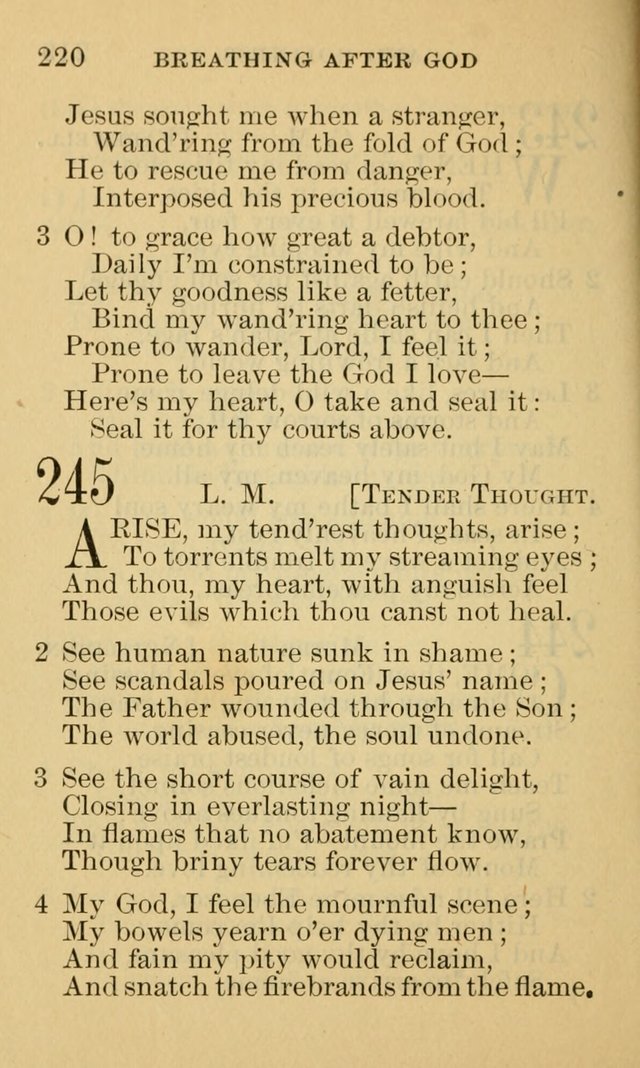 A Collection of Psalms and Hymns: suited to the various occasions of public worship and private devotion page 220
