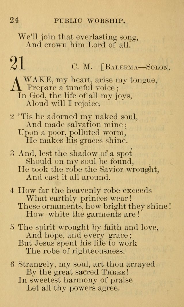 A Collection of Psalms and Hymns: suited to the various occasions of public worship and private devotion page 24
