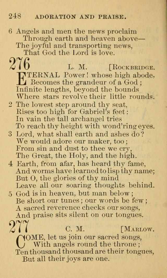 A Collection of Psalms and Hymns: suited to the various occasions of public worship and private devotion page 248