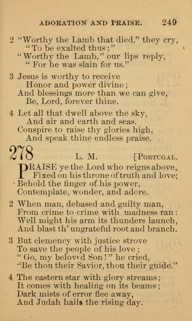 A Collection of Psalms and Hymns: suited to the various occasions of public worship and private devotion page 249