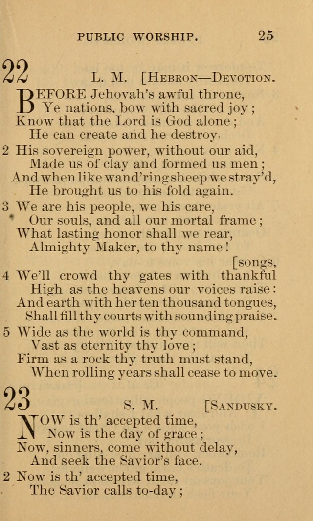 A Collection of Psalms and Hymns: suited to the various occasions of public worship and private devotion page 25