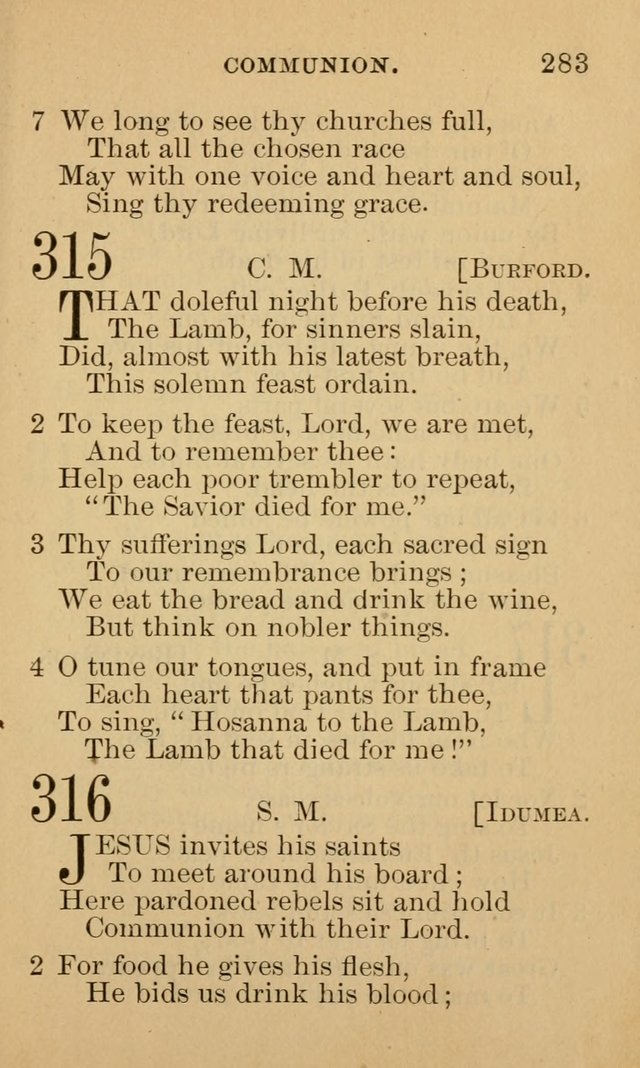 A Collection of Psalms and Hymns: suited to the various occasions of public worship and private devotion page 283