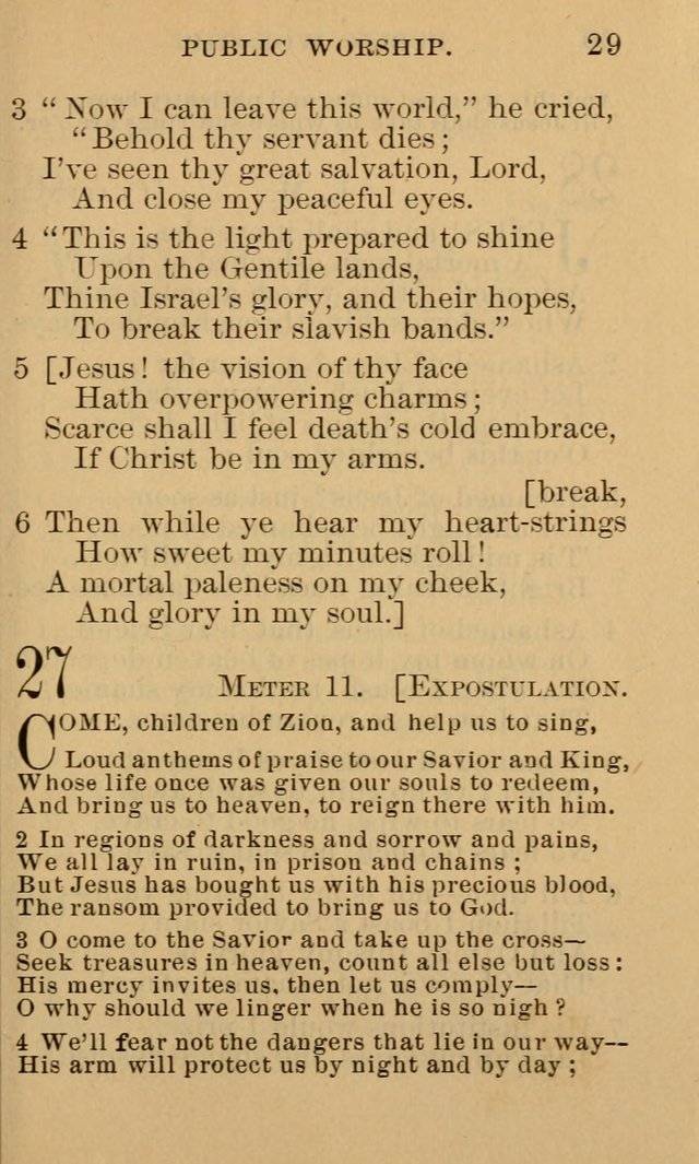 A Collection of Psalms and Hymns: suited to the various occasions of public worship and private devotion page 29