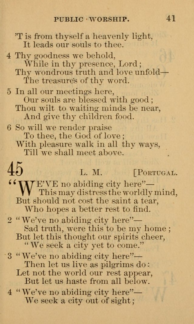 A Collection of Psalms and Hymns: suited to the various occasions of public worship and private devotion page 41