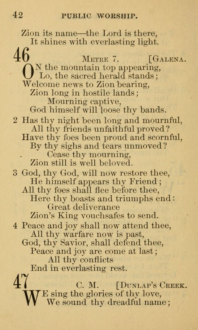 A Collection of Psalms and Hymns: suited to the various occasions of public worship and private devotion page 42