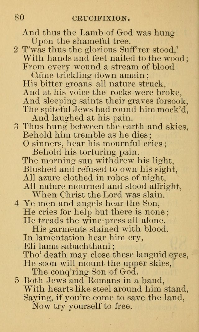 A Collection of Psalms and Hymns: suited to the various occasions of public worship and private devotion page 80